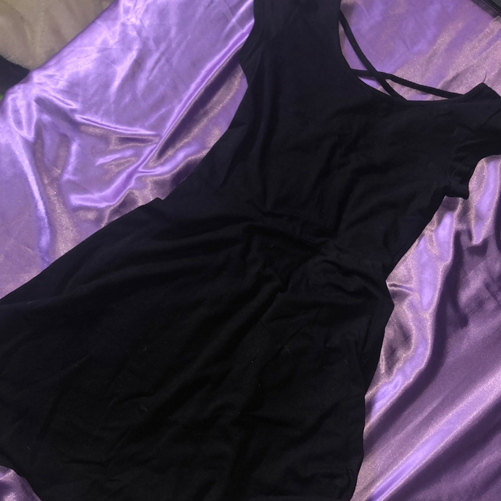 Black strappy dress